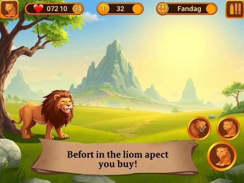 Lions Quest Game Screenshot